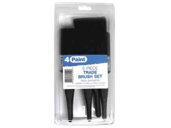 06BRUSHSET2 | 5pc Synthetic Paint Brush Set