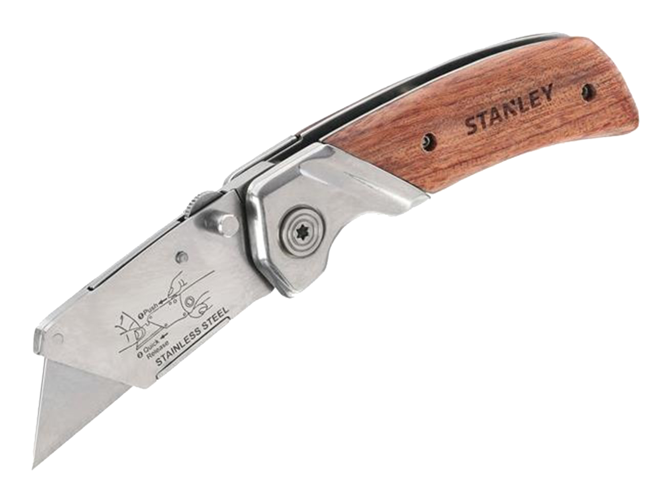 STA010073 | STANLEY Folding Pocket Knife With Wooden Handle – S10 Supplies