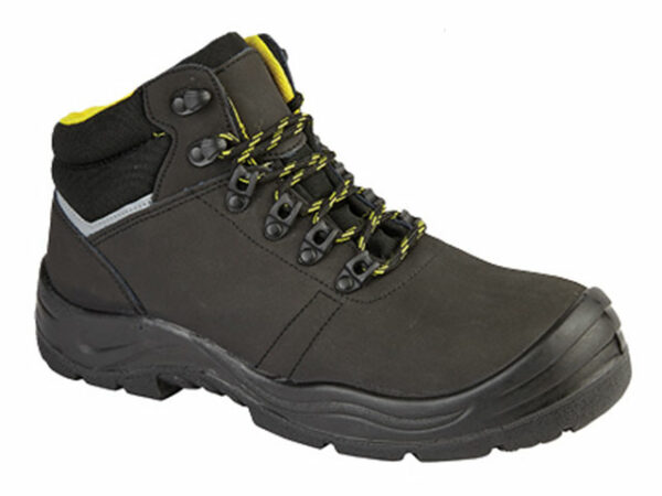 CWBR2603 | Black Leather Upper Safety Boot with Composite Toe Cap and Midsole