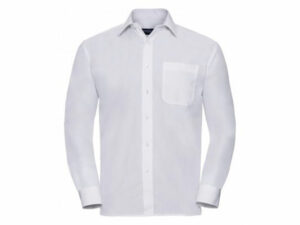 CWPEN934MW | RUSSELL Long Sleeve Easy Care Poplin Shirt White