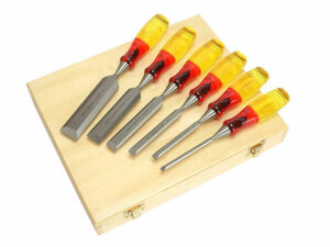 MAR373S6 | IRWIN MARPLES 6pc Splitproof BEVEL EDGE CHISEL SET IN WOODEN BOX