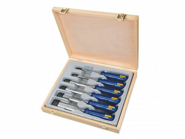 MAR444S6 | IRWIN MARPLES 6pc BEVEL EDGE CHISEL SET IN WOODEN BOX