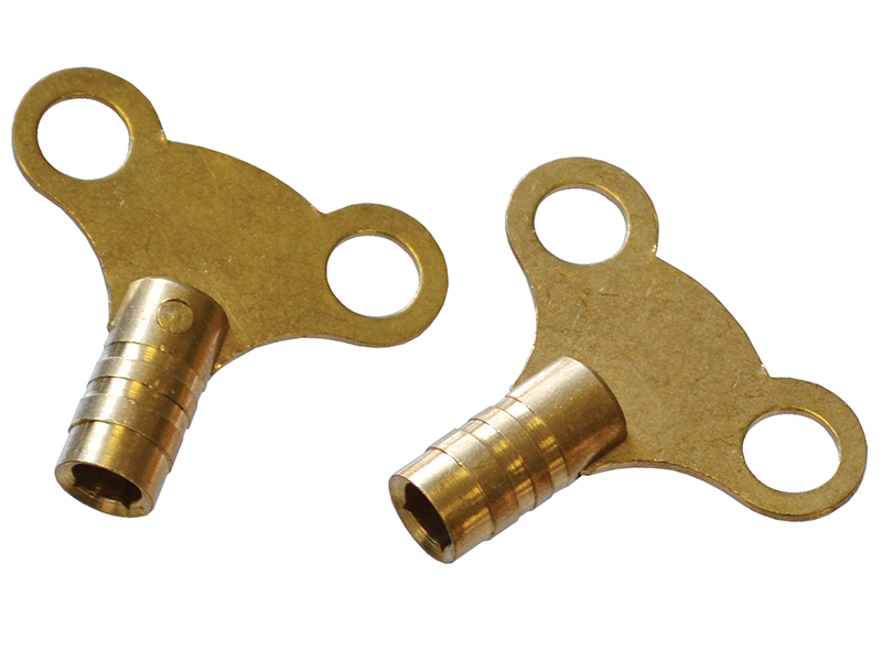 FAIRADKEY | Faithfull Radiator Keys - Brass (Pack of 2) - S10 Supplies