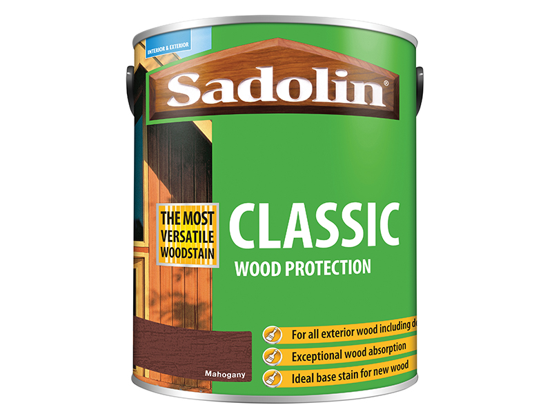 SAD5028493 | Sadolin Classic Wood Protection Mahogany 5 Litre - S10 ...