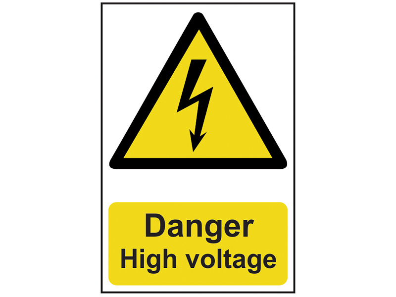 SCA0761 | Scan Danger High Voltage - PVC 200 x 300mm - S10 Supplies