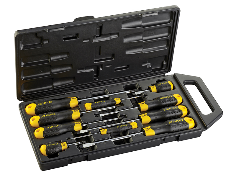 STA265014 | Stanley Tools Cushion Grip Screwdriver Set, 10 Piece SL/PZ ...