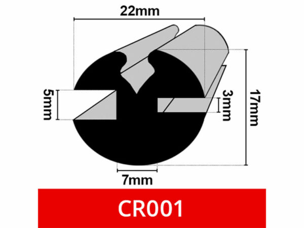 CR001 | 5 x 3mm Claytonrite glazing seal (Sold per metre)