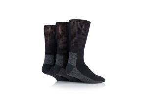 IOMWD91H3BLK | IOMI FOOTNURSE WORKFORCE DIABETIC SOCKS 6-11 Black 3 Pair