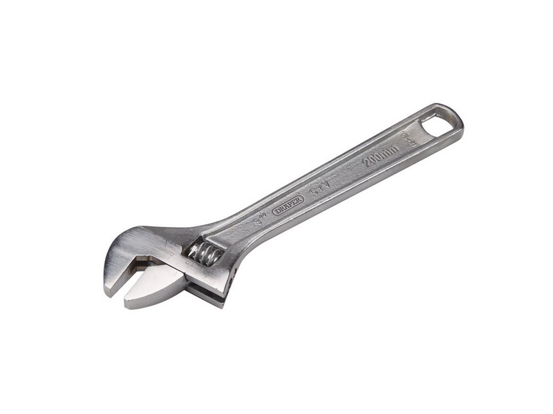 DR70396 | DRAPER Adjustable Wrench, 200mm - S10 Supplies