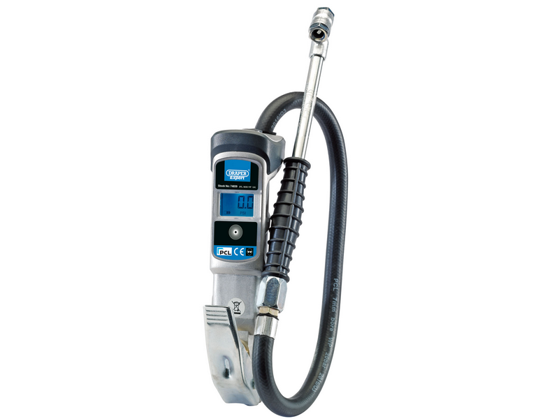 DR74839 | DRAPER Digital Gauge Air Line Inflator with Twin Connectors ...