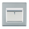 HAMILTON HARTLAND CFX HOTEL KEY CARD SWITCH WITH BLUE LED LOCATOR Bright Chrome White